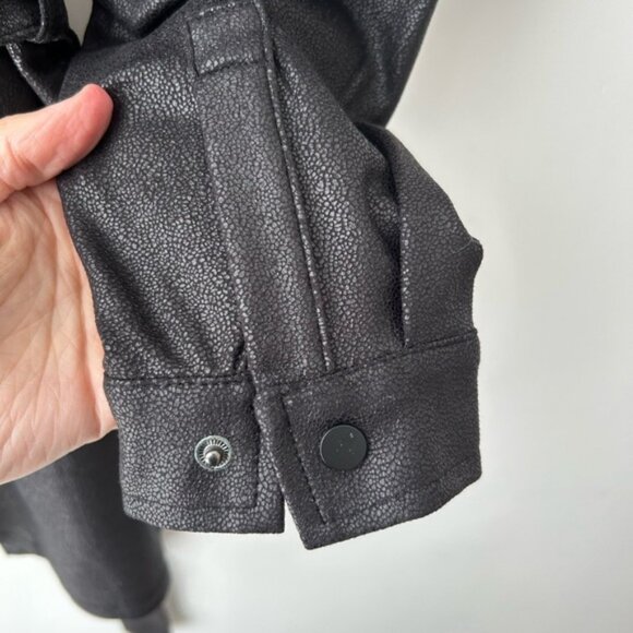 Cleo Vegan Leather Button Front Tunic - Picture 11 of 12